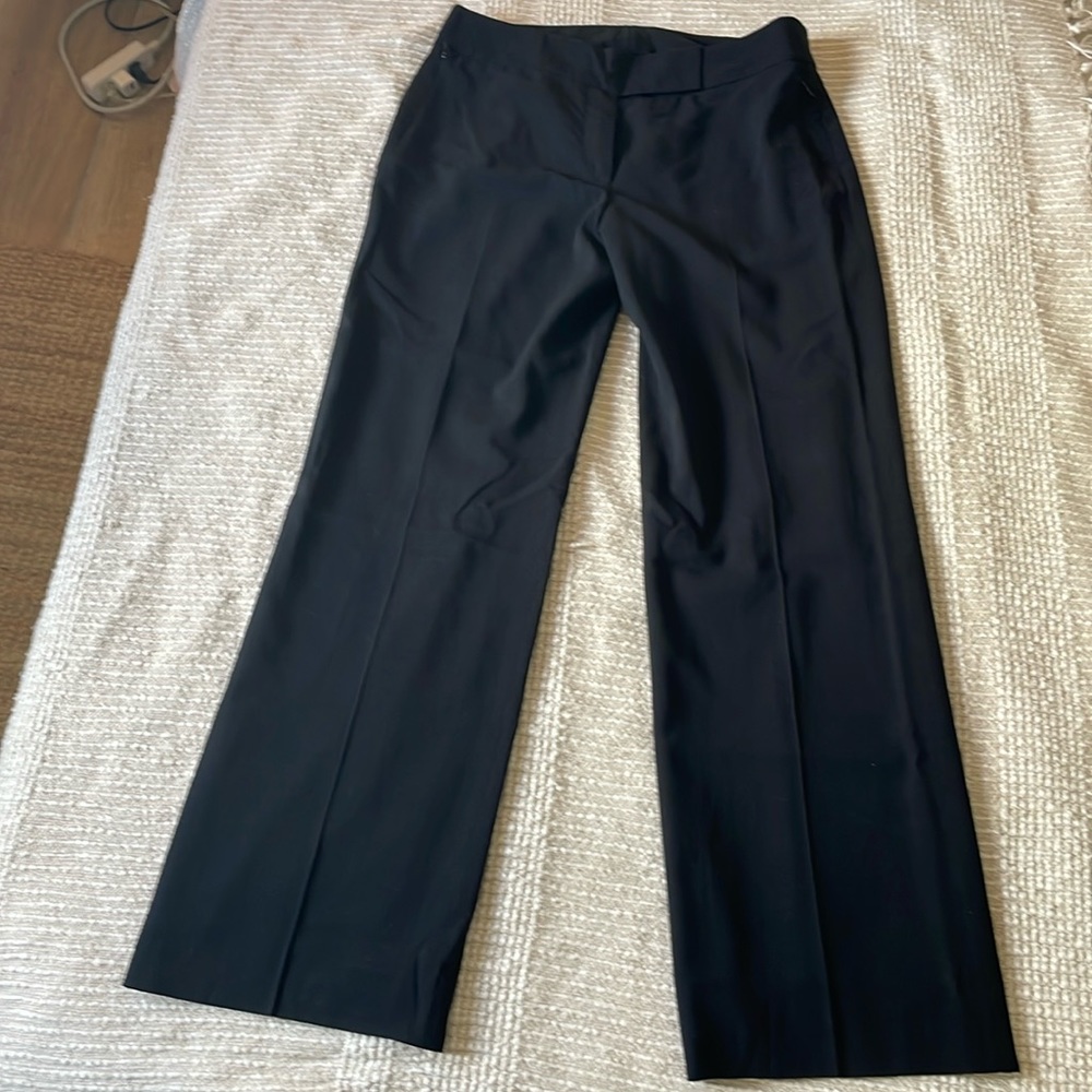 EUC Akris punto black wool straight leg pants, size 8